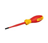 Tournevis VDE plat BOSCH Professional SL4 5 x 100 mm - Isolé 1000 V testé 10 000 V - Manche softgrip antidérapant