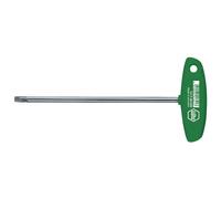 Tournevis Wiha TX taille 10x100mm longueur totale 126mm chrome vanadium acier mat chrome avec manche en croix Classic - 1329