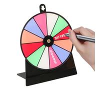Tournez la roue, tournez la roue pour gagner des prix, Spinner de roue antidérapant avec support amovible - Tableau acrylique effaçable à sec - Roue de prix de table avec 12 compartiments pour foires