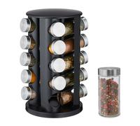 Tourniquet à épices organisateur de cuisine présentoir rotatif 20 pots 5 étages