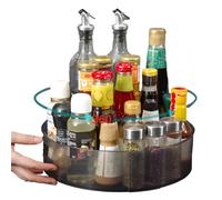Tourniquet a Epices,Plateau Tournant Frigo,Plateau Tournant Rangement 360°-Multifonction,Conception du Trou de Drainage Inférieur,Convient Pour les Cuisines,Salles à Manger,Salons,Salles de Bains