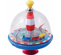 Gyroscope panoramique ferroviaire Alldoro 68010 Ø19 cm, gyroscope à pompe avec son, volant avec support, gyroscope musical avec locomotive, gyroscope pour enfants de 18 mois et plus, 1,5 V (batterie incluse)