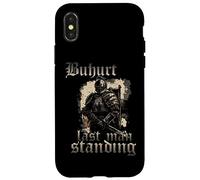 Tournoi des joutes de Buhurt dernier Debout Bouhourt Coque pour iPhone X/XS