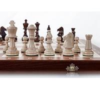 Tournoi Jeu D echecs en Bois Set NO. 5 | Master of Chess Jeu D'échec en Bois Pliable | Chess Board 48cm | Echecs Portable Fait Main | Staunton Chess Set pour Enfants et Adultes