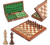 Tournoi Jeu d'échecs en Bois de Professionnel Haut de Gamme Échiquier incrusté d'acajou et sycomore / chêne / Noyer / wengé et pièce