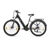 Touroll 27.5 inch Electric Bike, 25km/h, 7 Speed Gear, 250W Mid-Drive Motor, Suspension Fork with Lockout, 27.5 inch Pneumatic Rubber Tires, LCD Display, Hydraulic Disc Brake, 120km Max Range