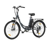 Touroll B1 Vélo Électrique, 26" vélo électrique Urbain avec 36V 15.6Ah Batterie Amovible, Vélo de Ville électrique 250W, 7 Vitesses, E-Bike Urbain pour Adulte