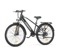 Vélo électrique Touroll J1 Vélo de randonnée Moteur 250W Roues de 27,5 pouces Batterie 561,6 Wh Portée de 100 km Frein à disque mécanique et frein électronique (noir) Noir
