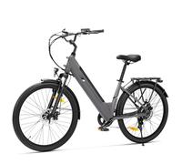 Touroll J2 St Vélos électriques, Autonomie 100KM, Vélo de Trekking avec Moteur 250W 45Nm, Batterie Amovible 561Wh, 26" Vélo Électrique Adulte, E-Bike, vélo électrique Urbain (Gris)
