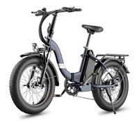 Touroll S2 2026 Vélo Électrique Pliable Tout-Terrain 20"×4.0" Fat Tire, 150KM Autonomie, Batterie 720Wh Amovible, Moteur 250W Vélo Électrique Gros Pneu 7 Vitesses, E-Bike Urbain pour Adulte