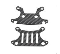 Tours Choc Avant Arrière Fiber Carbone pour Tamiya GF-02 Squash Van 1/10 RC | Améliorez la voiture RC avec des tours de choc en fibre de carbone de 2 mm, réduisez le poids Pièces
