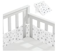 Tours de Lit Bébé, Contour de Lit pour Bébé avec 4 côtés Anti-Collision, Garçons et Filles (étoile)