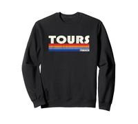 Tours France Retro 70s 80s Style Sweatshirt