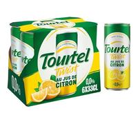 TOURTEL Twist Boisson à base de bière au citron sans alcool 6 x 33 cl