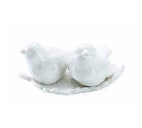 Tourtereaux dans la fenêtre Salière et poivrière en céramique Pot à épices créatif pour oiseaux Outils de cuisine Gadgets Fournitures de fête 1 paire pour la cuisine
