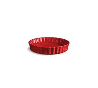 Emile Henry Plat à tarte tourtière haute Grand Cru céramique rouge 24.5 x 24.5 x 5 cm