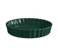 Tourtière haute, plat à tarte haut, céramique, 24 cm, vert Cèdre