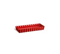 Tourtière rectangle rouge 36 cm - - Rouge - Céramique