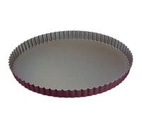 Tourtière Ronde Cannelée - Antiadhérente - Fond Fixe - Ø320/310 Mm H25 Mm