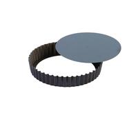 Tourtière Ronde Cannelée - Antiadhérente - Fond Mobile - Ø220/200 Mm H25 Mm