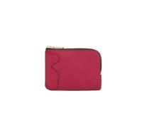 TOUS Bear Anniversary Petit portefeuille avec fermeture éclair pour femme, cuir synthétique fuchsia, design élégant avec bord décoratif