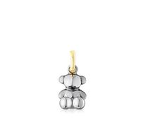 TOUS Bold Bear Breloque en argent sterling plaqué or 18 carats pour femme Motif ours de 11 mm