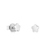 TOUS Boucles d'oreilles avec motif fleur en argent de première loi, collection TOUS Motifs