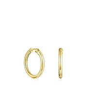 TOUS Boucles d'oreilles créoles pour femme en plaqué or 18 carats sur argent sterling Collection Basics