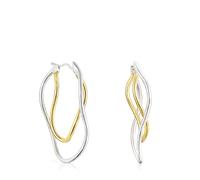 TOUS Boucles d'oreilles pour femme Ellipses Bicolore Collection Hav