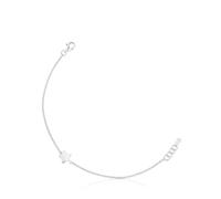 TOUS Bracelet chaîne avec motif étoile en argent de première loi, 17,5 cm de long, collection motifs