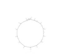TOUS Bracelet de cheville en argent sterling et perles Cool Joy, collection Cool Joy