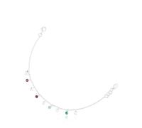 TOUS Bracelet pour femme en argent sterling et pierres précieuses Collection Bold Motif