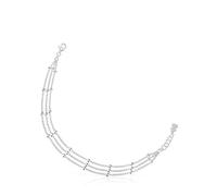 TOUS Bracelet triple chaîne pour femme en argent sterling Collection Basics