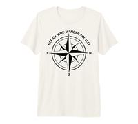 Tous Ceux Qui errent ne sont Pas perdus Awesome Compass Summer Adventure T-Shirt Haut de Gamme