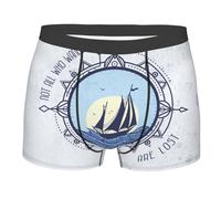 Tous Ceux Qui Errent Ne sont Pas Perdus Homme Boxer Short Breathable sous-Vêtements Mode Caleçons M