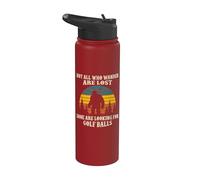Tous ceux qui errent n'ont pas perdu certains à la recherche d'une balle de golf Bigfoot Stainless Steel Insulated Water Bottle