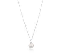 TOUS Collier en argent sterling pour femme avec motif ours et perle de 1cm, 45cm de long, intemporel et polyvalent, collection Icon Pearl