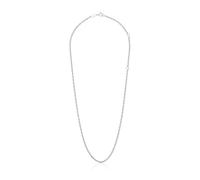 TOUS Collier ras-du-cou en argent pour femme de première loi avec cordon, 50 cm de long, collection Basics