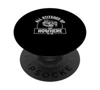 Tous Cousus et Nulle Part où Aller drôle Amateur de Travail du Cuir PopSockets PopGrip Adhésif