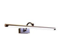 Tous Cuivre Style Américain A Mené Des Projecteurs Miroir Sans Poinçon Salle Den Miroir Cabinet Dédié Salle Den Dressing Table Lampe de Maquillage/Black/77Cm