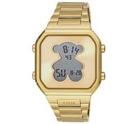 Tous Montre D-Bear Nw IPG 3000134300 Femme, Bracelet cuir noir, Affichage digital, Étanche 3 ATM