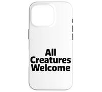 Tous Êtres sont Bienvenus Typographie Coque pour iPhone 16 Pro