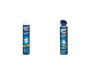 Tous Insectes Multi-Usages 500ml KAPO Expert & Aerosol Tous Insectes Rampants - 400ML - Idéal pour Éliminer Tous les Insectes Rampants - Effet Immédiat - Jet Puissant - Reste Actif et Protège
