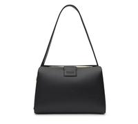 TOUS Kaos Icon - 2002355201 - Sac City Moyen Femme Sable, Polyuréthane, Poignées de main et d'épaule, Fermeture éclair, Noir , 18.5 x 33 x 24 cm