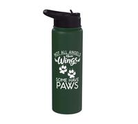 Tous les anges n'ont pas d'ailes, certains ont des pattes, les amoureux des chiens. Stainless Steel Insulated Water Bottle