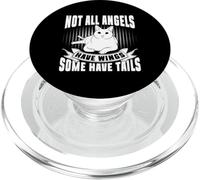 Tous Les Anges n'ont Pas d'ailes, Certains Ont des queues, Chat, Grand-mère PopSockets PopGrip pour MagSafe