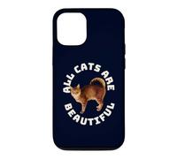 Tous Les Chats sont Beaux et drôles de battements de cœur de Chats américains à Queue annulaire Coque pour iPhone 12/12 Pro