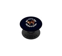 Tous Les Chats sont Beaux et drôles de battements de cœur de Chats américains à Queue annulaire PopSockets PopGrip Adhésif