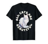 Tous Les Chats sont Beaux et drôles de Chat Angora Turc T-Shirt Graphique avec Valeur