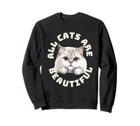 Tous Les Chats sont Beaux et drôles pour Les Amoureux des Chats Burmilla Sweatshirt